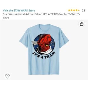 Star Wars admiral Ackbar Falcon It’s a trap graphic shirt-one female, one male